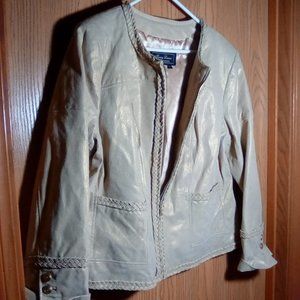 Vintage Jerry Lewis classic gold leather jacket
